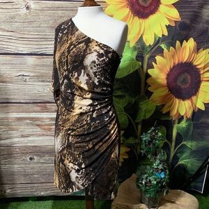 Enfocus Studio Animal Print Evening Dress Size 10